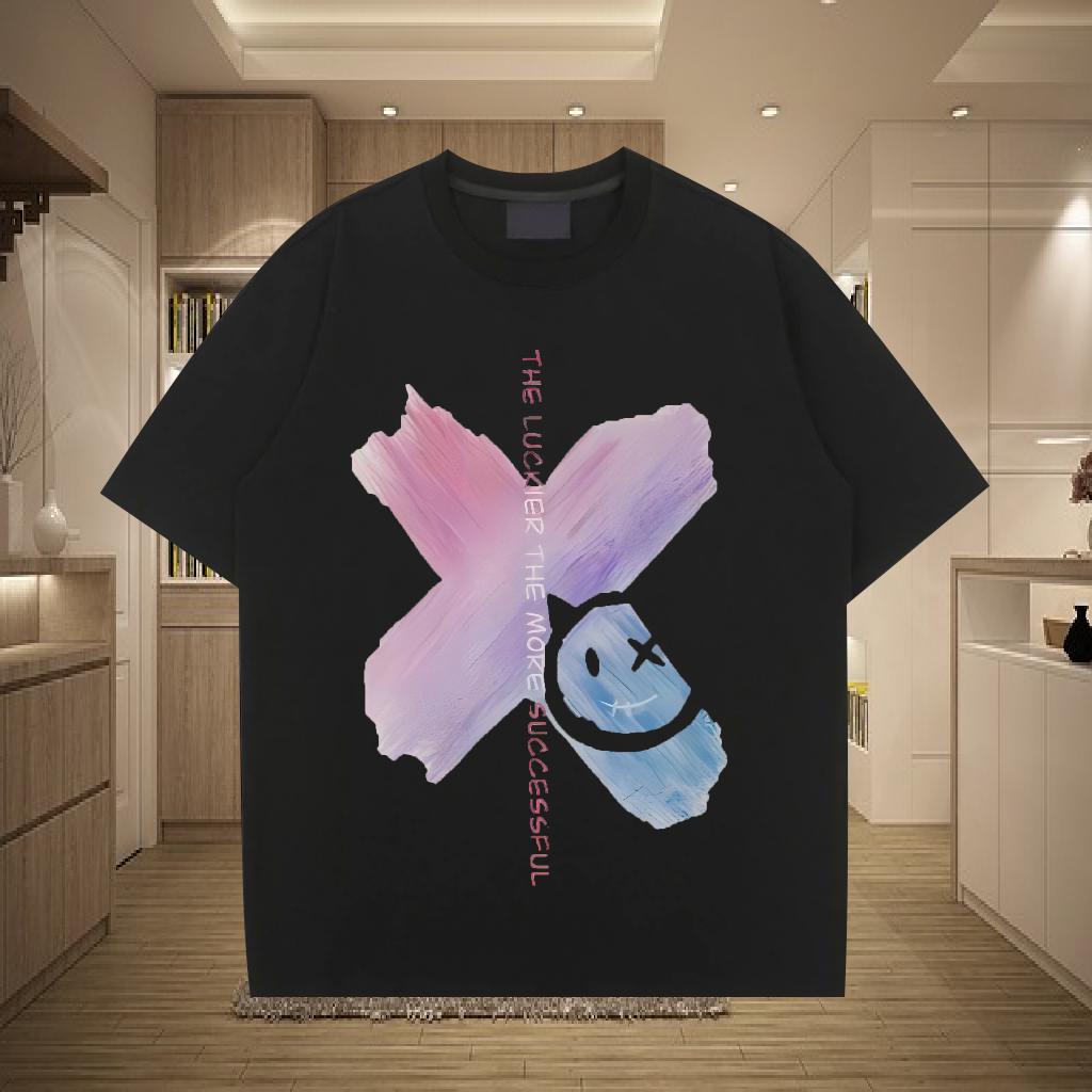 Fashion New T Shirts Men DIY Logo Tshirts Sport Short sleeve Cotton Soft 5A Tops Tees