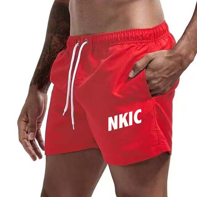 Mens Red Beach Swim… - image