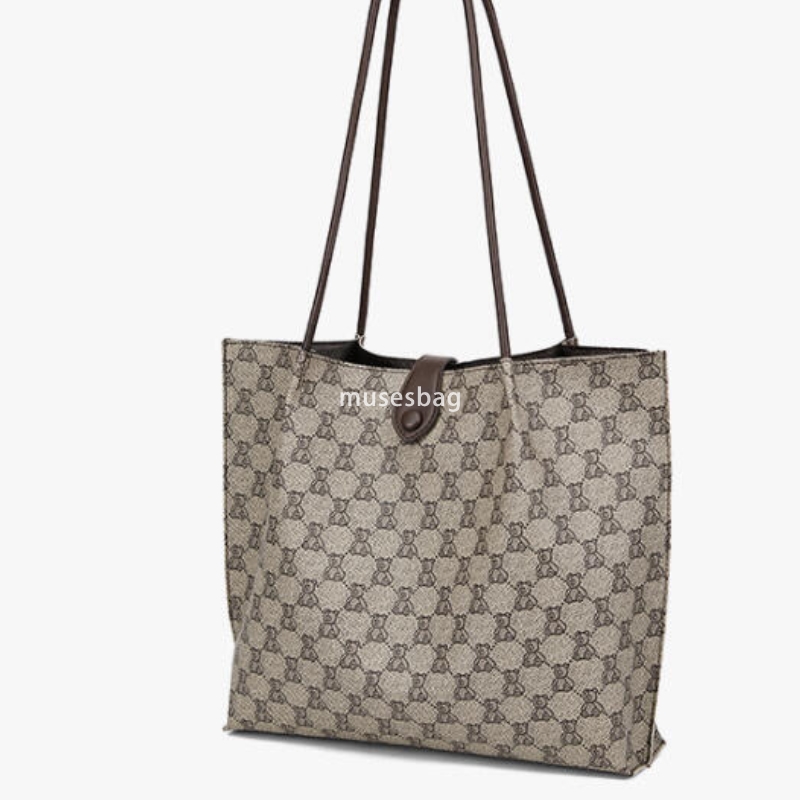 PU Designer Women's Fashion High Quality Large Capacity Shoulder Bag Retro Versatile Underarm Phone Bag Retro Simple and Multi functional Tote Ba
