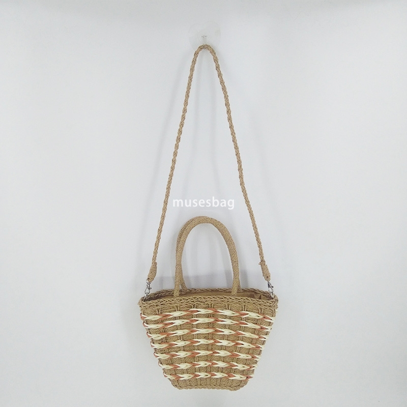 Designer Women's Fashion Classic Casual Summer Seaside Handmade Lightweight Woven Bag Gentle Same Style Beach Multi functional Handheld Diagonal 