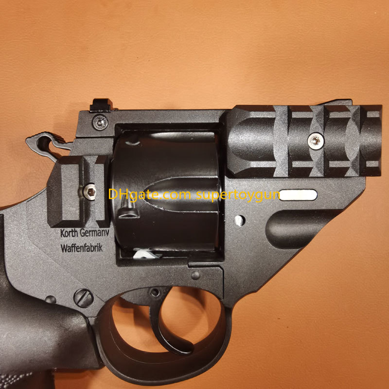 Korth Sky Marshal 9mm Revolver Toy Pistol Handgun Blaster Soft Bullet Toy Gun Shooting Model For Adults Boys Birthday Gifts Outdoor CS Pubg Prop Look 