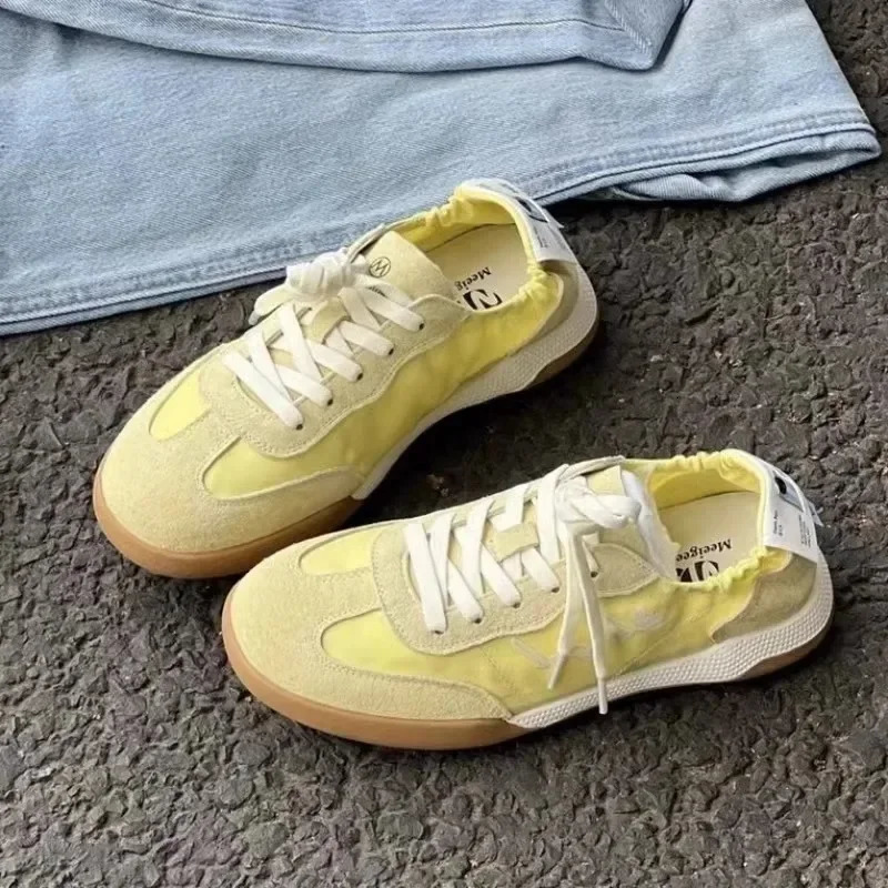 Ballet Series German Training Shoes Summer Small White Soft Sole Breathable Forrest Gump Shoes Women Sports Leisure Canvas 240605