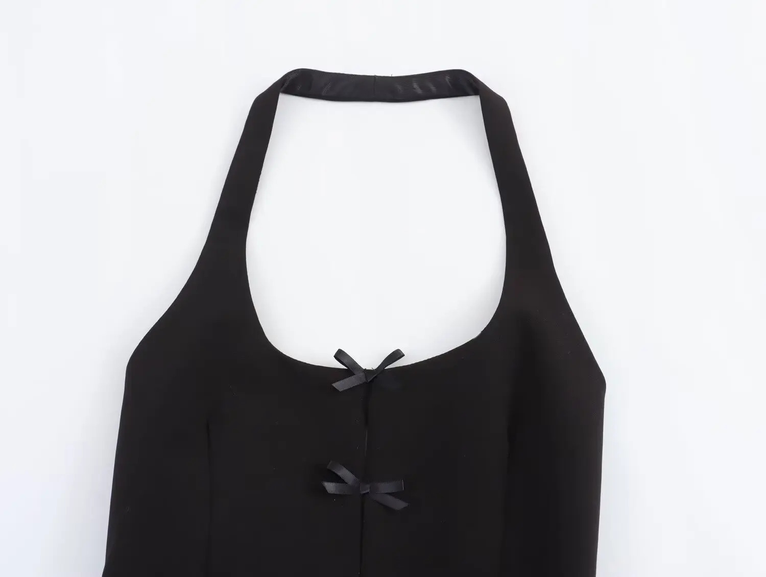 Rindu TRAF Womens Bow Halter Neck Top Official Store Traff Man Woman Clothing Y2k Clothes Corset Tanks 240601