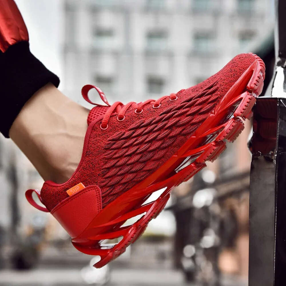 S Running Men Anti Slip Fashion Sports Shoes Breathable Mesh Soft Sole Casual Footwear Walking Sneakers Plus Size Ddmysaturn
