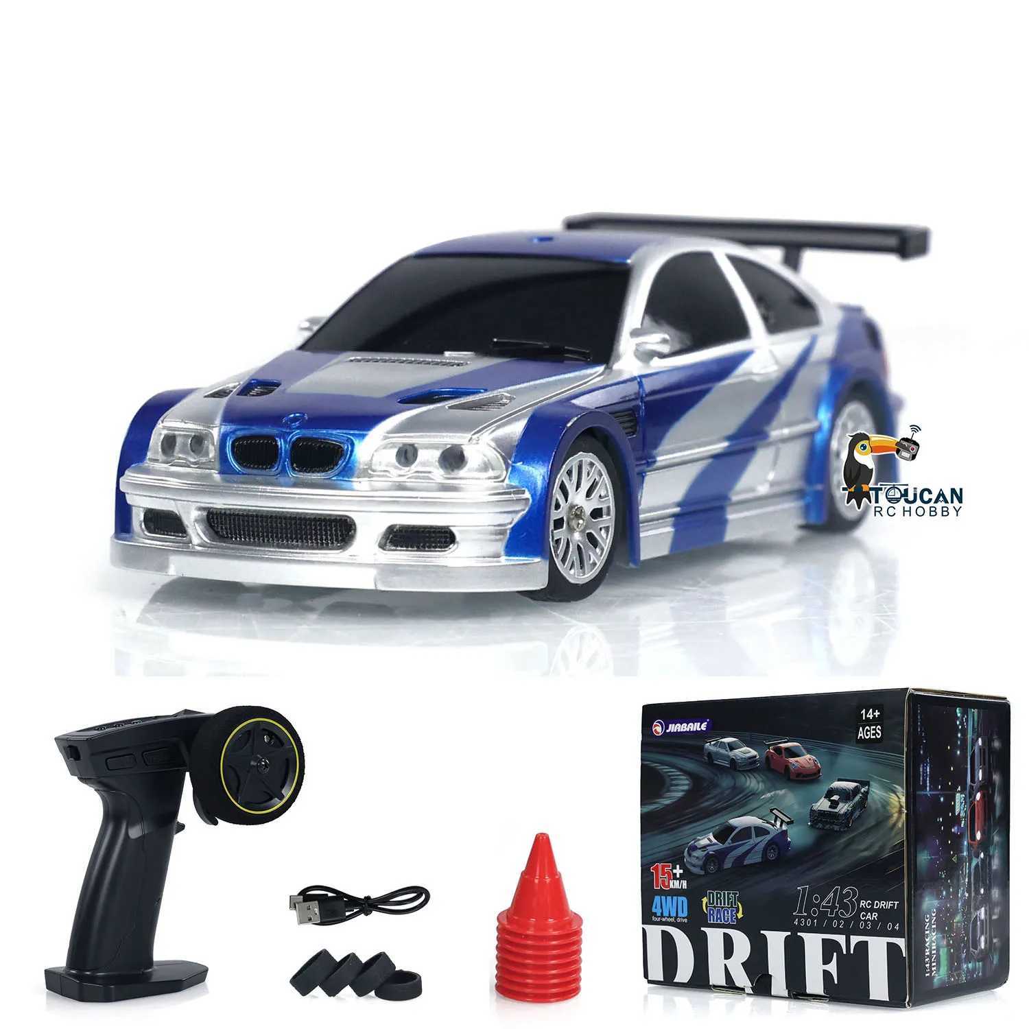 Electric/RC Car RTR 1/43 Scale RC Speed Car 4WD Radio Control 2.4g Mini Racing Drift Car Toy High Speed Model Childrens Gift T240604