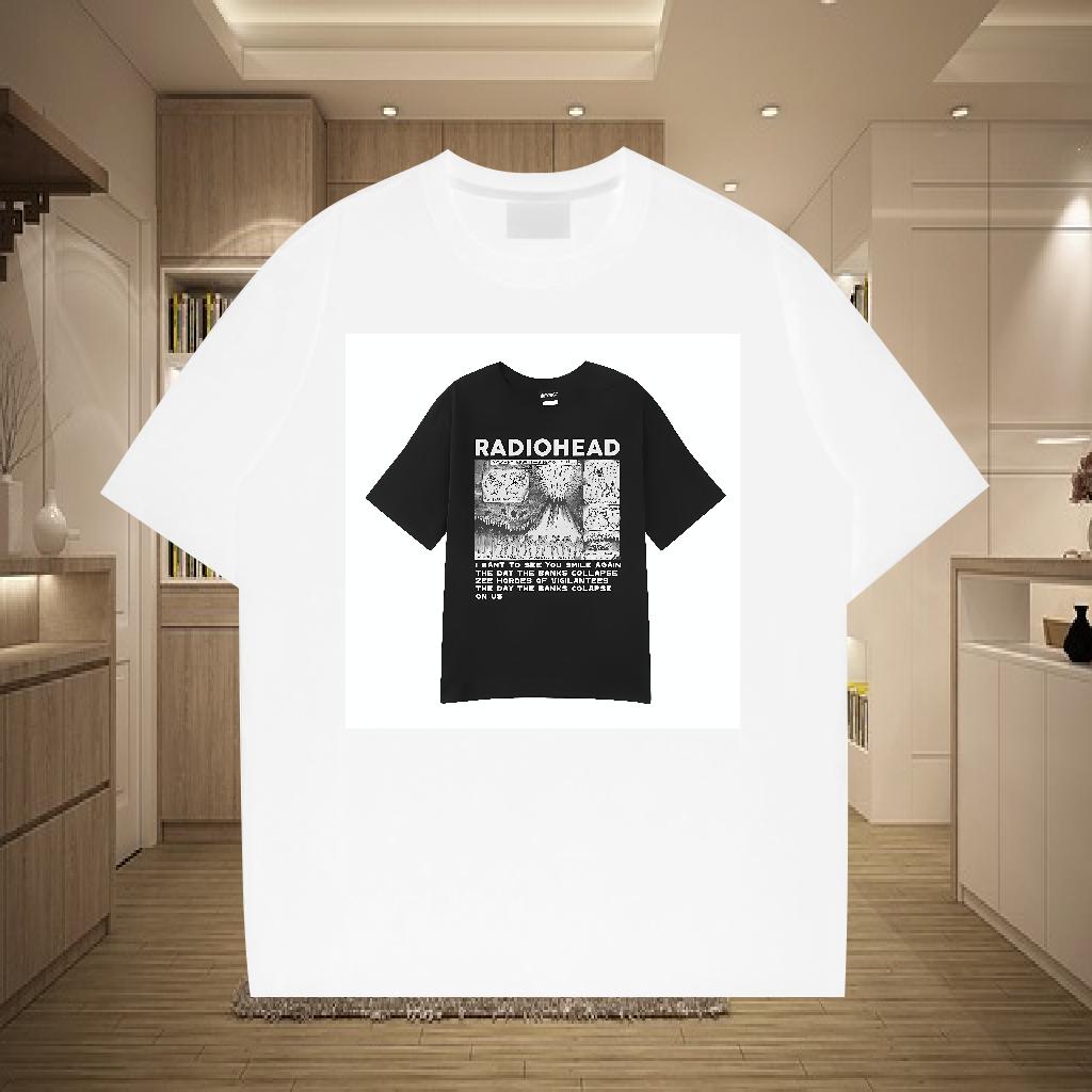 Classic Casual T-Shirts Black White Mens Tshirts Street Wear Cotton O Neck Short Sleeves Cool Design Clothes