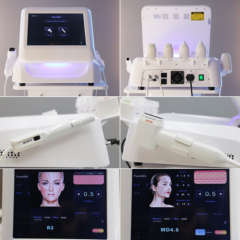 New arrival hifu 2 in 1 12D HIFU face lifting machine body slimming wrinkle removal