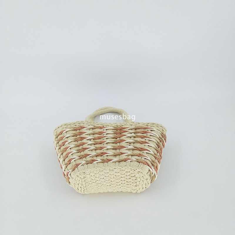 Designer Women's Fashion Classic Casual Summer Seaside Handmade Lightweight Woven Bag Gentle Same Style Beach Multi functional Handheld Diagonal 