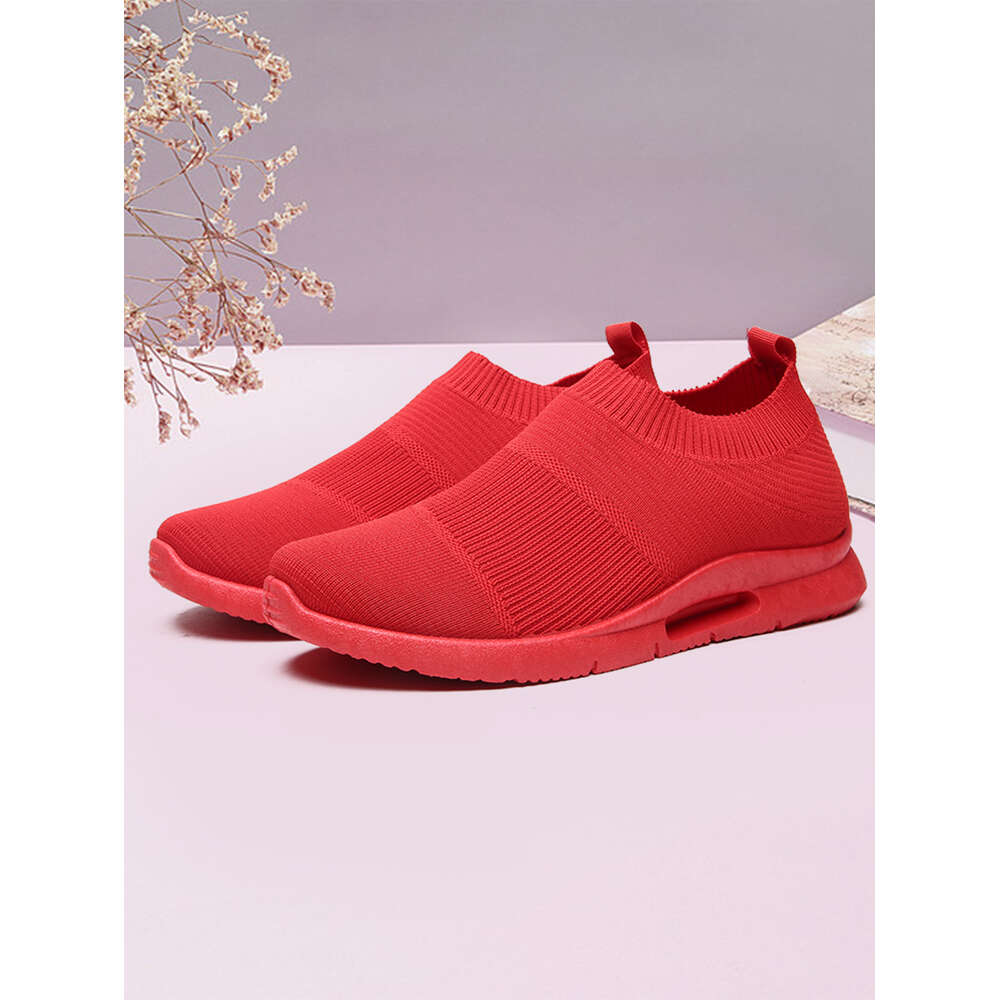 Ddmysports New Spring And Summer Women S Flying Sneakers Fashionable All Match Running Shoes Mesh Breathable Casual Female Students OUTDOOR