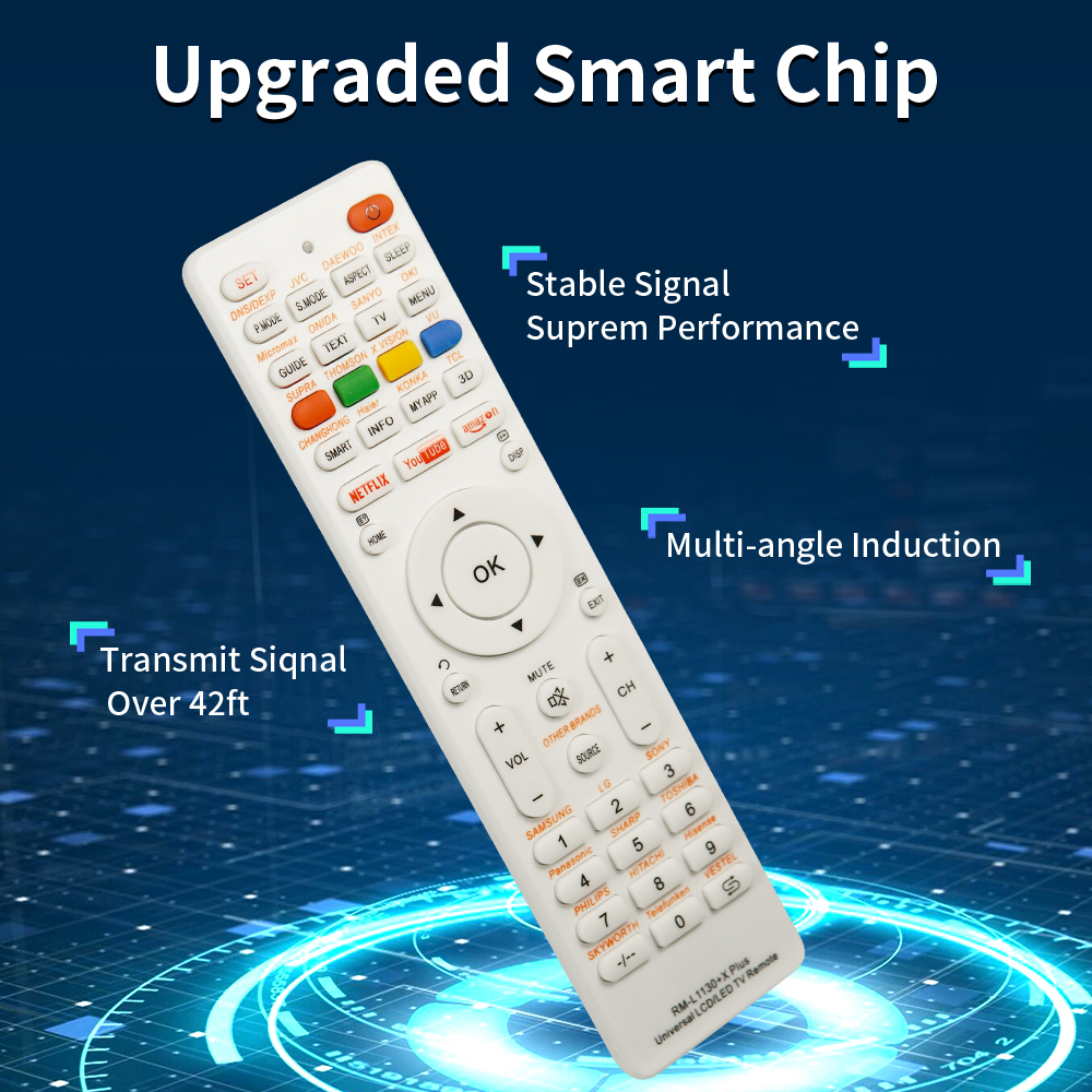Universal RM-L1130+X Replacement Remote Control for Television TV RM-L113+12 RM-L1130+8 - view 5