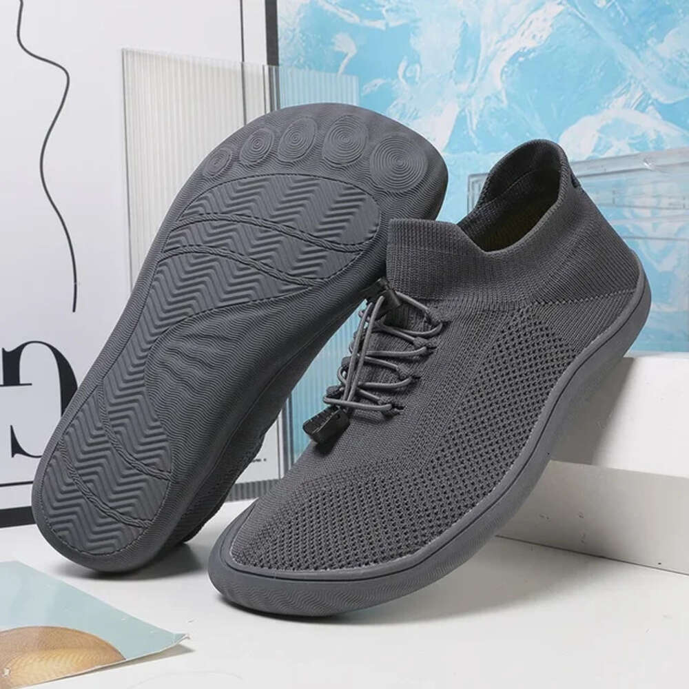 Ddmysports New Unisex Breathable Mesh Men Barefoot Wide Toed Shoes Brand Flats Soft Zero Drop Sole Wider Toe Sneakes Large Size OUTDOOR