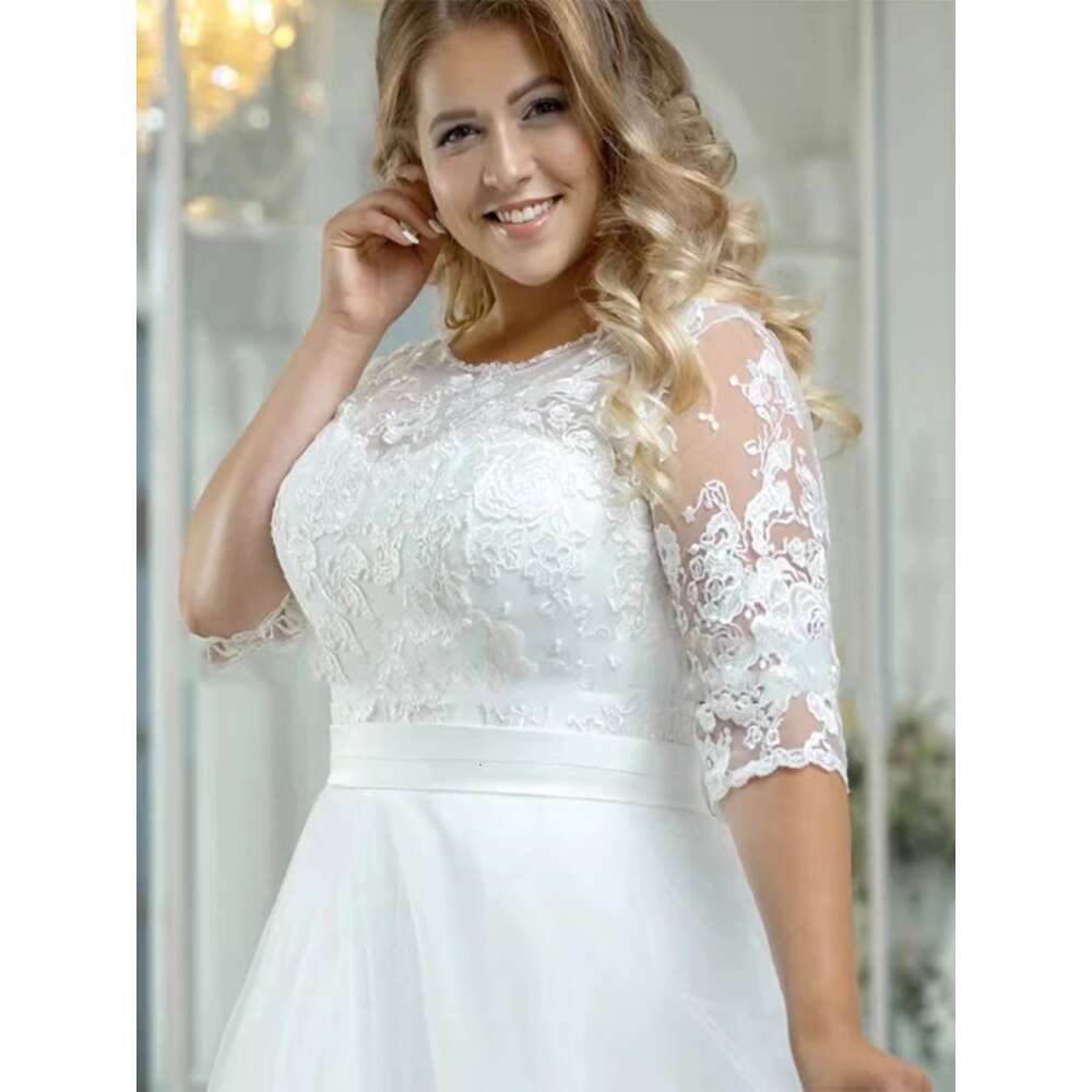 Vintage Beach Wedding Dresses Plus Size Boho Lace Applique Tulle Bride Gown A E Or Length Vestidos De Novia
