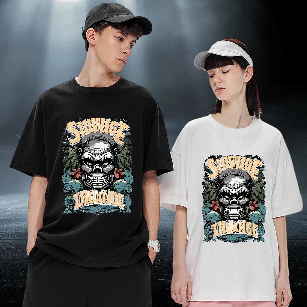 Classic T Shirt For Man Street Short Sleeve Cotton O-Neck Couples T Shirts Brand Anime Print Top Tees