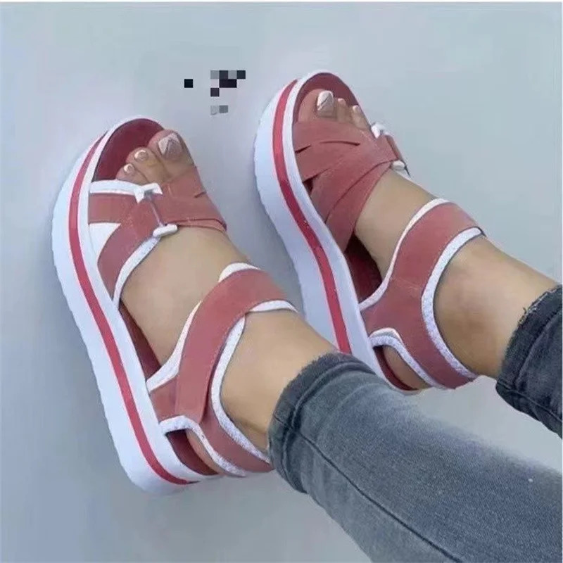 Women SandalsLightweight HeelsSandalsSummerShoes for Women Wedge Sandal with PlatformSandalias Mujer Summer Footwear Female 240528