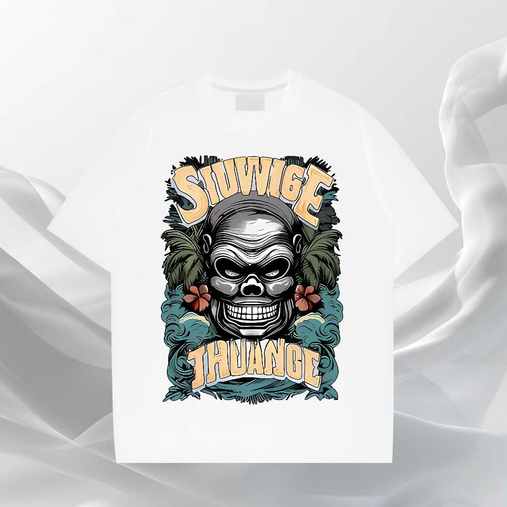 Comfortable T Shirts Men High Street Hip Hop Crew Neck Cotton Breathable Men Clothes T-Shirt New Arrival DIY Logo Tees Shirts