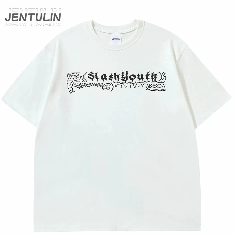 Men Tshirt Streetwear Japanese Harajuku Cartoon Angel Wings Graphic T-Shirt Summer HipHop T Shirt Anime Tops Tee Cotton Y2K 240530