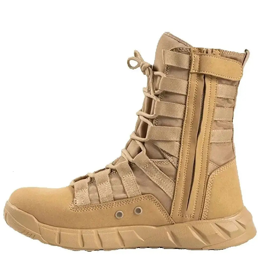Combat boots green desert brown boots light training boots mens tactical boots Bota Masculina 240605