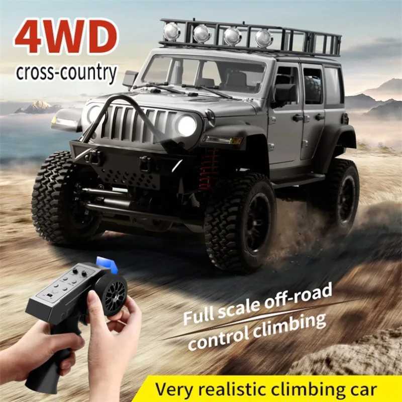 Free shipping Electric/RC RC Track 4x4 MN128 2.4G Climbing Professional with LED Light Full Scale Remote Control Car Toy Suitable for Boys Gift