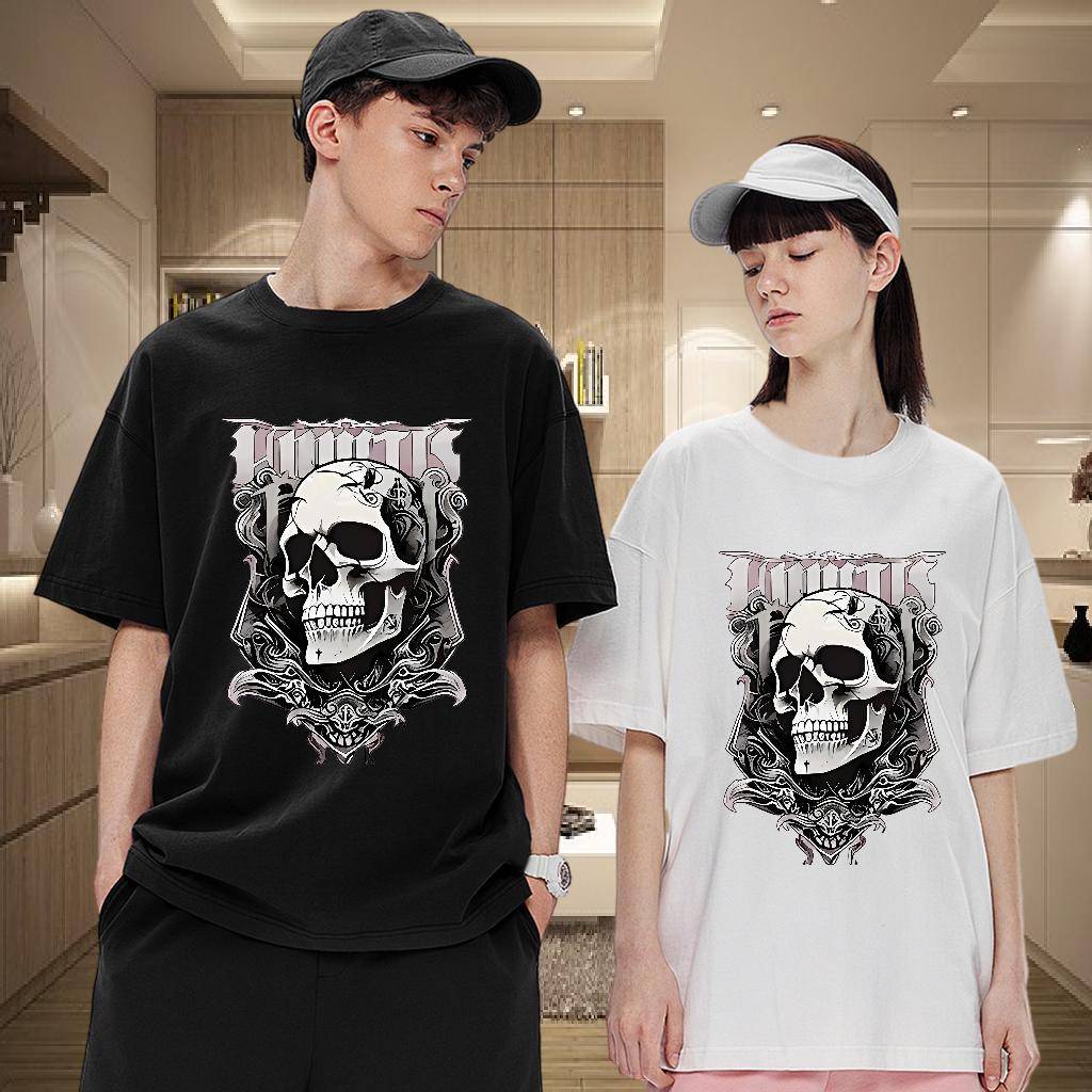 Wholesale T shirt DIY Printed Couples T Shirts Hip Hop Street Breathable Crew Neck Cotton Designer Wear