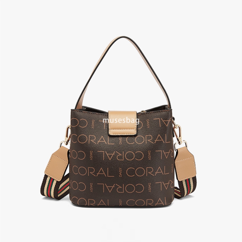 Commuter bag women's crossbody bag versatile retro tote bag bucket bag high-end fashion handbag travel backpack