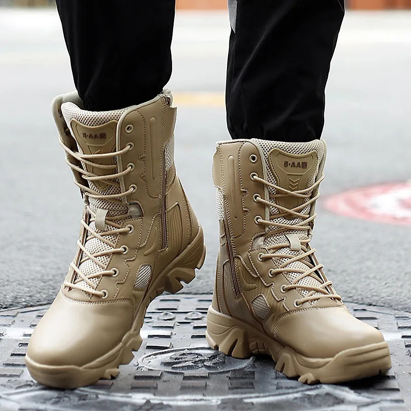 Male Botas Tactical Hombre Military Mens Sports Shoes Motorcycle Ankle Combat Boots Black Botas Military Hombre 240605