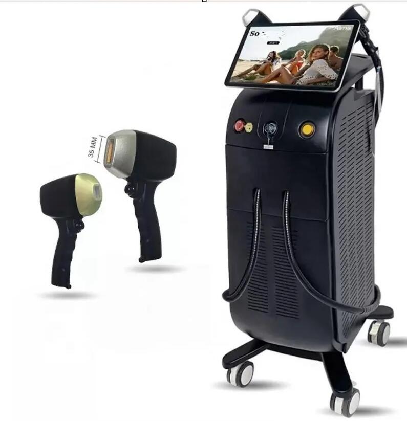 Directly effective Four waves Titanium ice laser machine for epilation 755 808 940 1064 diode laser hair removal machine 2 times can removal all hair