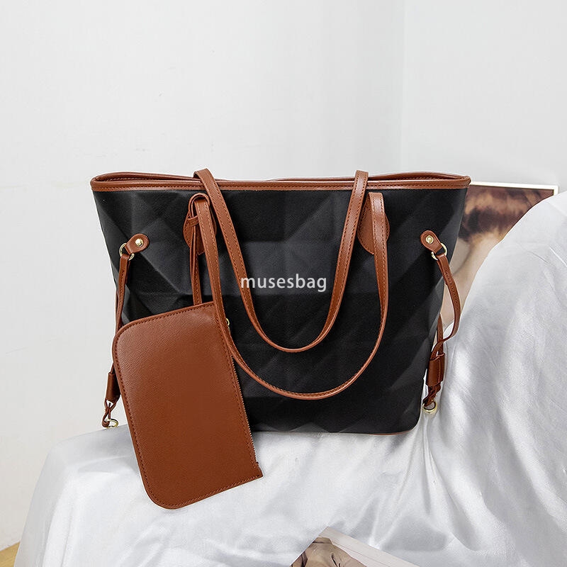 High quality women's bag geometric large capacity tote, fashionable high-end and versatile mother and child bag single shoulder crossbody bag one