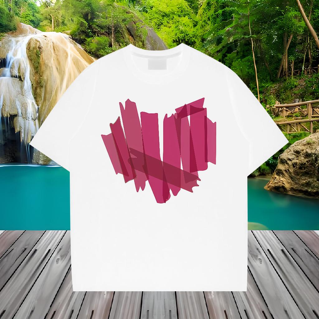 Classic Men Clothes T-Shirt Breathable Crew Neck Daily Wear T-Shirts Custom Cartoon 2024 DIY Tees Shirts