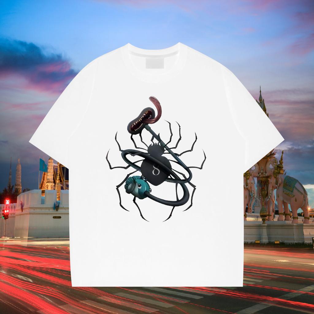 Designer T Shirt For Man Custom Cartoon Beach Mens Tshirts 180g Cotton Loose