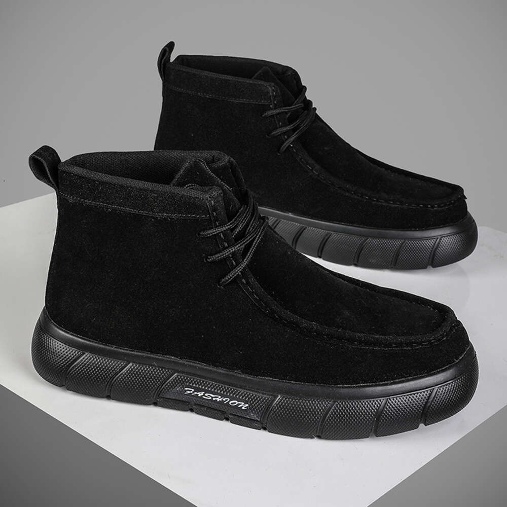 S Corduroy Men Mid Calf Boots Lightweight Casual Fashionable Choice For Spring And Autumn Seasons Men Shoes Ddmysaturn