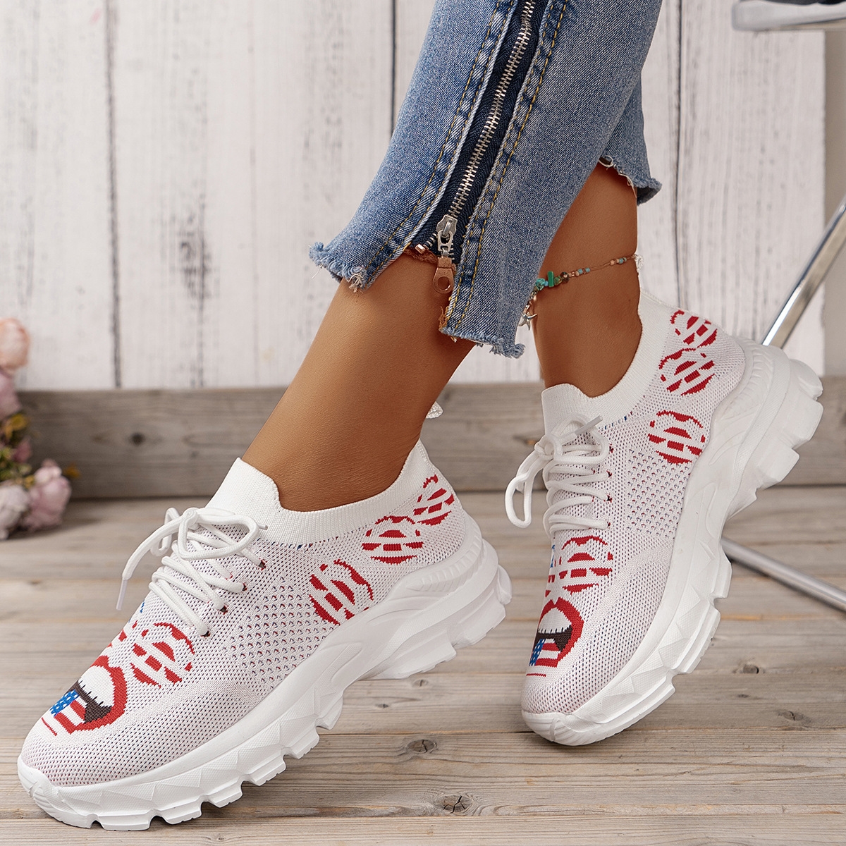GAI Large Women Summer New Wear resistant and Breathable Fashion Trend Sports Versatile Running Popular Casual Shoes Mint