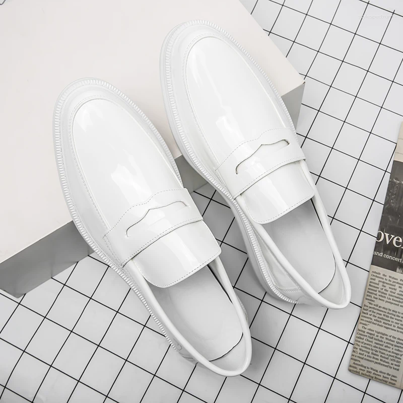 Casual Shoes Men's Formal Loafers Size 38-45 Comfortable Men Dress Fashion White For Tassel Wedding Footwear