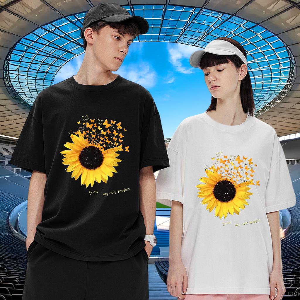 DIY T-Shirts for Men White Plus Size Casual Beach Men Clothes T-Shirt Crew Neck Cotton Breathable Unisex