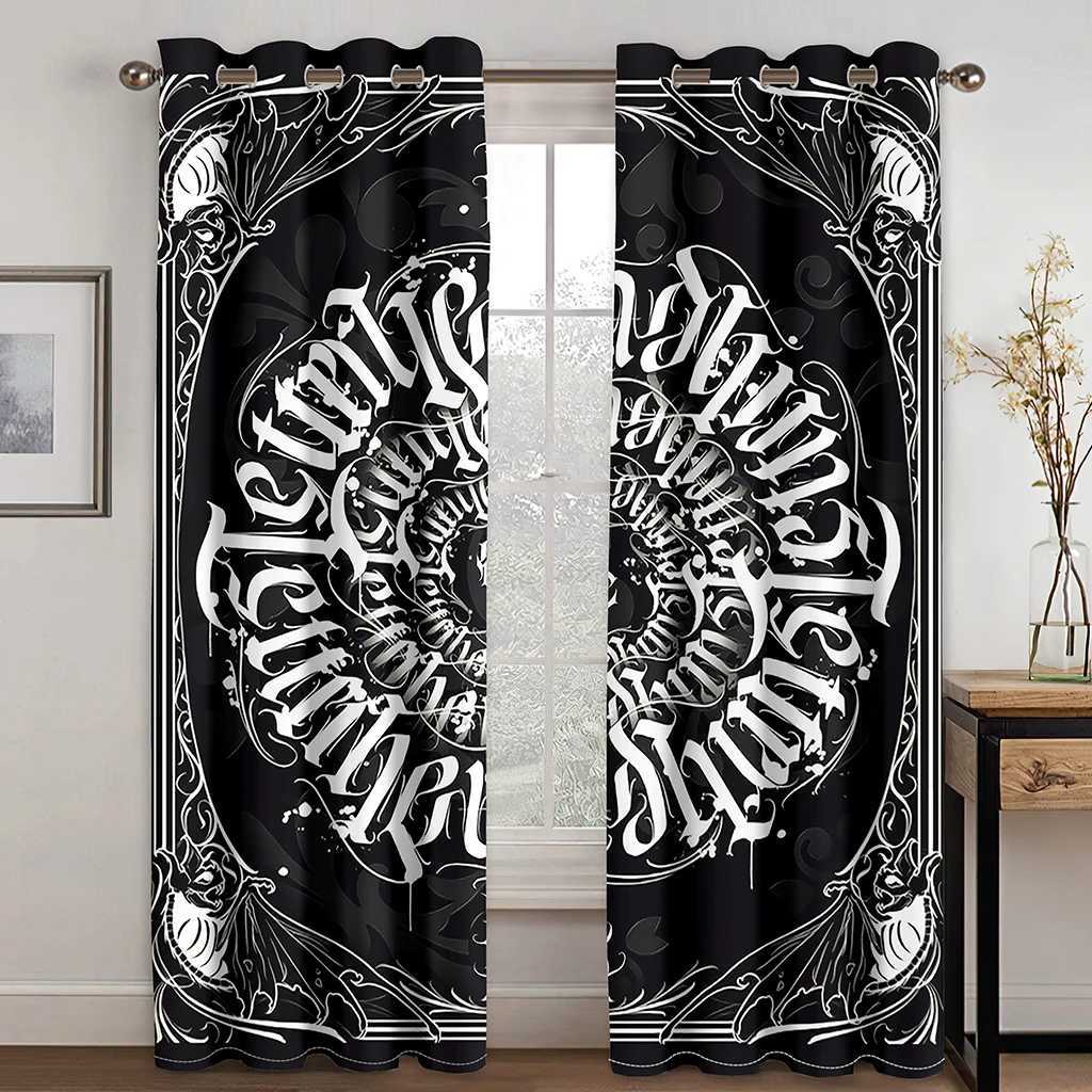 Curtain Brand High quality black gold luxurious curtains childrens bedrooms living rooms living rooms kitchens decorations curtains blinds T240604