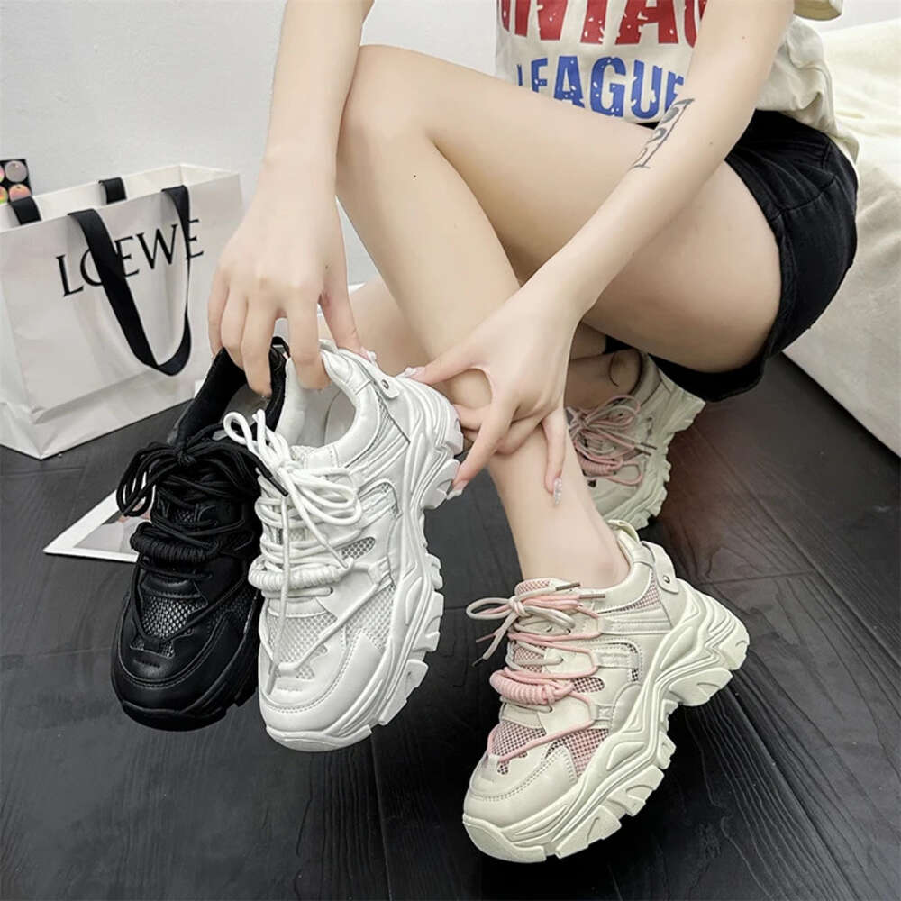 Ddmytiger Ddmytiger New Spring Women S Running Shoes Dad Style With Thick Sole Versatile Street Shooting Sports Ins Sneakers