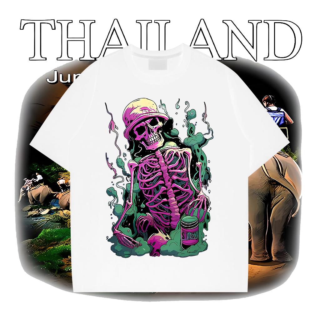 Classic Men Tops Tees Breathable Crew Neck Cotton Home Outdoor T shirt Cartoon Printing S-3XL 2024 DIY Polos