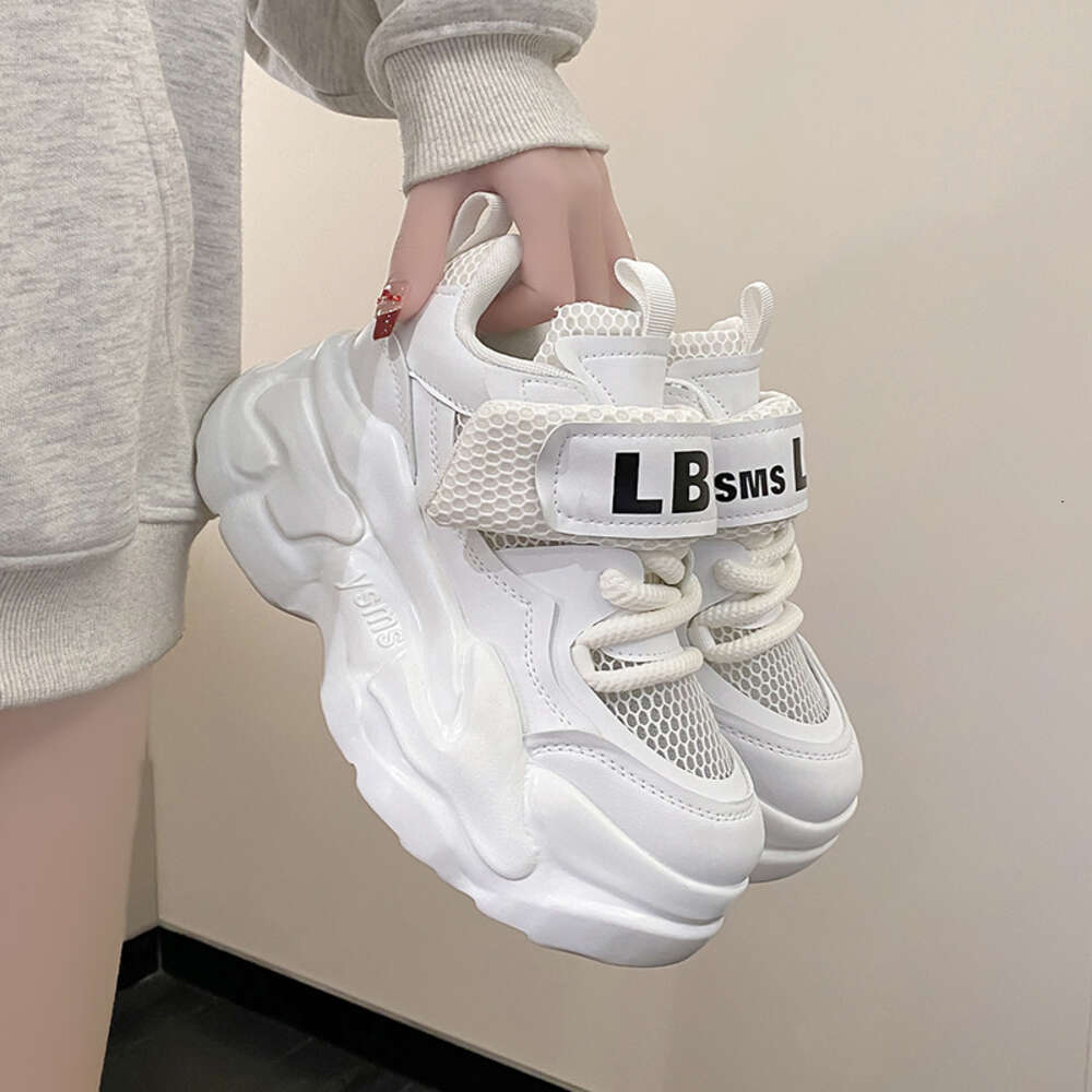 Spring Women Chunky Mesh Sneakers Platform Female Trainers 7CM Wedges Casual New Autumn Breathable Sports Dad Shoes Woman hurenlakeshoes