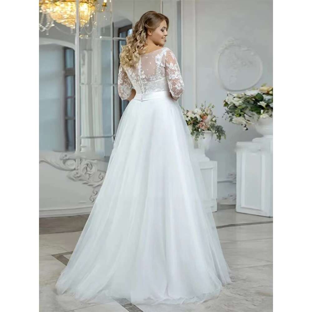 Vintage Beach Wedding Dresses Plus Size Boho Lace Applique Tulle Bride Gown A E Or Length Vestidos De Novia