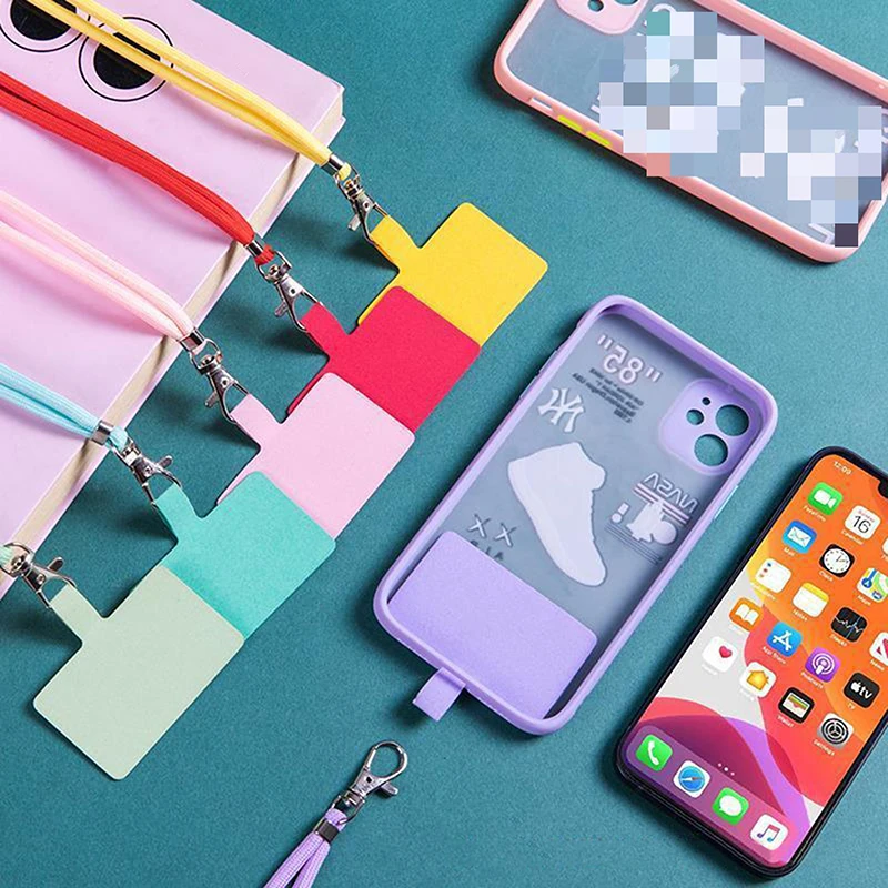 Profession Custom Factory NEW Adjustable Phone Lanyard Detachable Neck Cord Lanyard Strap Carabiner Compatible Pendant With Card For Mobile Key Fob Co
