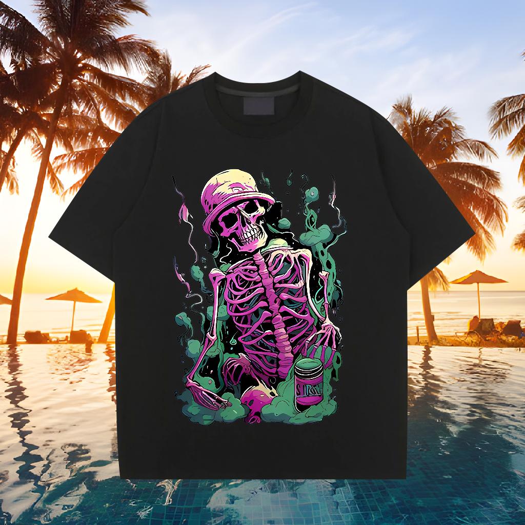 Cool Mens Tshirts Short Sleeve Cotton O-Neck Street Wear T-Shirts DIY Fashion Casual Tops Shirt