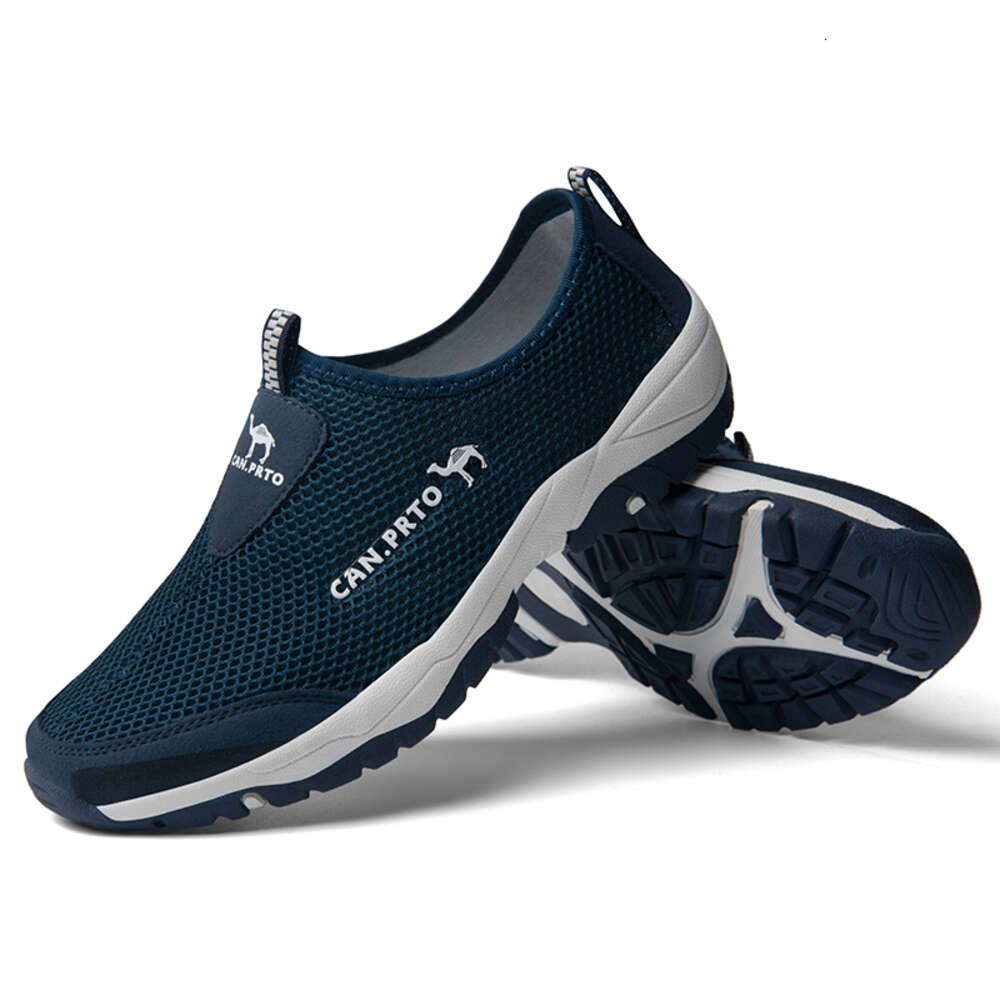 Aqua Men Summer Casual Shoes Air Mesh Water Outdoor Wading Flats Breathable Slip On Sneakers Comfortable Loafers Ddmysaturn