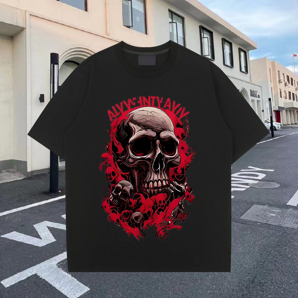 Comfortable T Shirts Men Home Outdoor Cotton Breathable Tshirts Designer Plus Size Cartoon Clothings