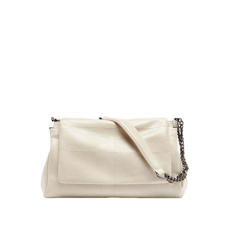 New Wandering Black Rock Style Soft Leather Versatile Chain Single Shoulder Underarm Handbag Advanced Commuter Bag e745 4