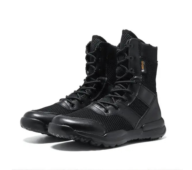 High quality special forces tactical boots desert combat mens boots outdoor hiking boots light tactical boots large size 49 240605