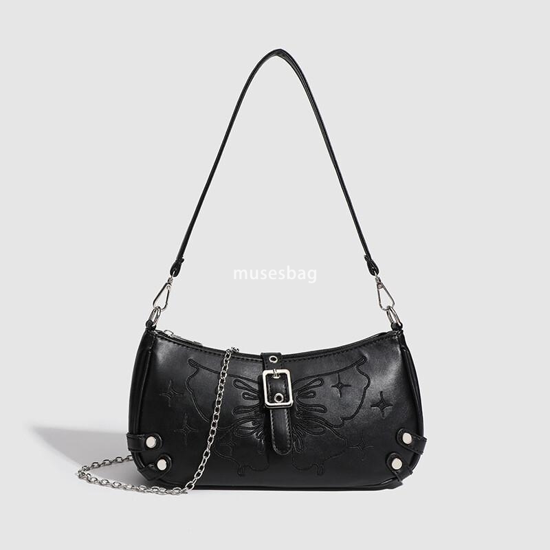 New Korean style underarm bag with high texture niche original single shoulder bag silver fashionable and versatile texture crossbody bag