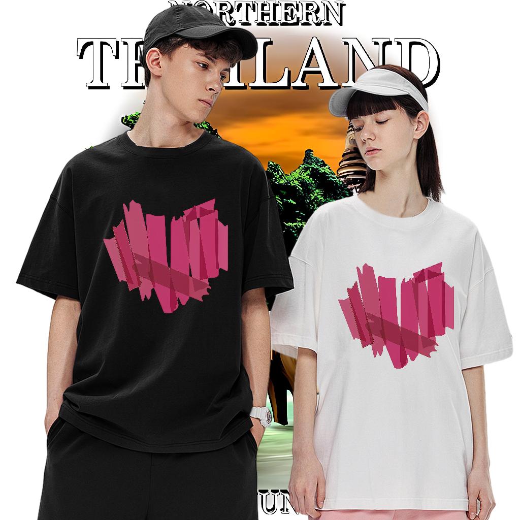 Loose Tshirts Cotton Breathable Street Casual T-Shirts Customized Print 2024 Summer Tees Shirts