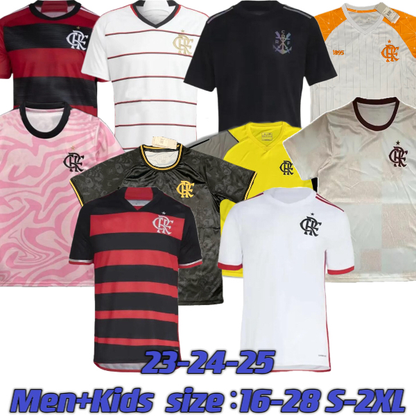 CR Flamengo Soccer Jerseys 2023 2024 2025 DE ARRASCAETA DE LA CRUZ GABI B.HENRIQUE DAVID LUIZ DIEGO PEDRO GERSON 23 24 25 home away 3rd football shirt 4XL