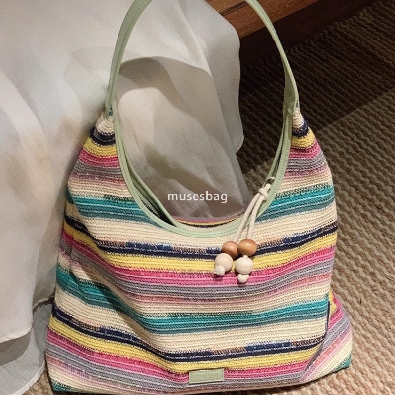 Designer Bag Tote Bag Women's High Quality Beach Woven Bag Large Capacity Shopping Bag Luxury Retro Fashion Women's Mini One Shoulder Tote C