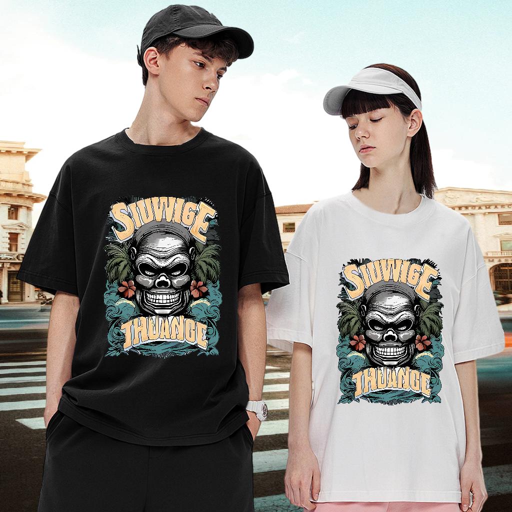 Loose Man T Shirts Anime Printing Street Crew Neck Cotton Men Tshirts Customized Custom Anime Wear