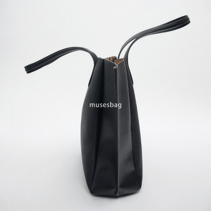 Women's High Quality PU Fashionable Shoulder Bag with Advanced Sense Retro Basic Handbag Large Capacity Simple Casual Shopping Bag Tote Bag